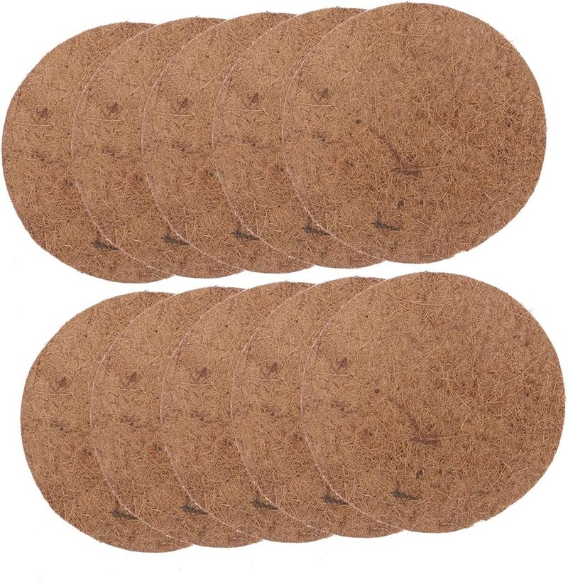 وسادة عش الطيور الطبيعية من أوراق النخيل 10 قطع قفص الطيور الخارجي للطيور البرية - Image 1